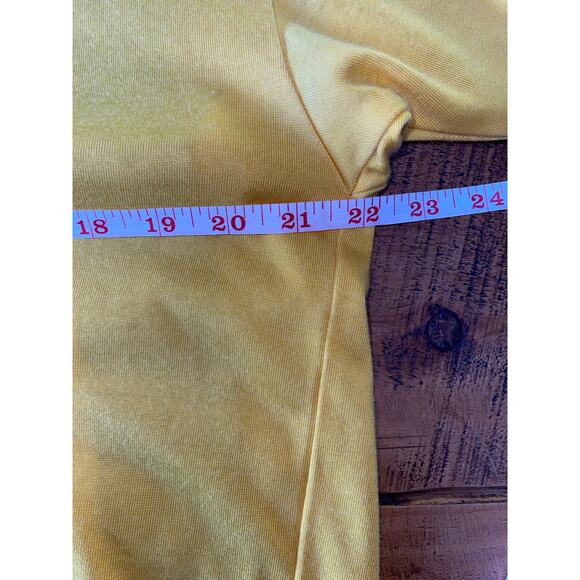 Mens FILA Vintage 90s Yellow Blue White Short Sleeve Striped Collared Shirt M - Picture 6 of 9